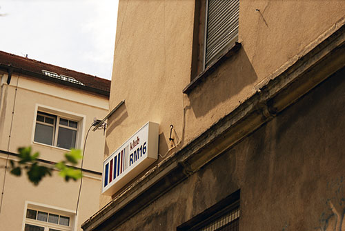 Ansicht Klub-RM16 Schild